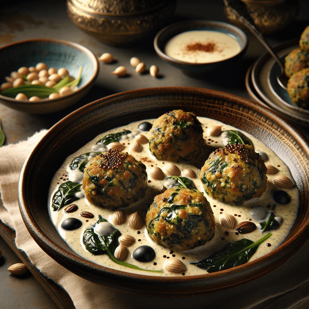 Quinoa & Spinach Kofta in Coconut-Cumin Cream