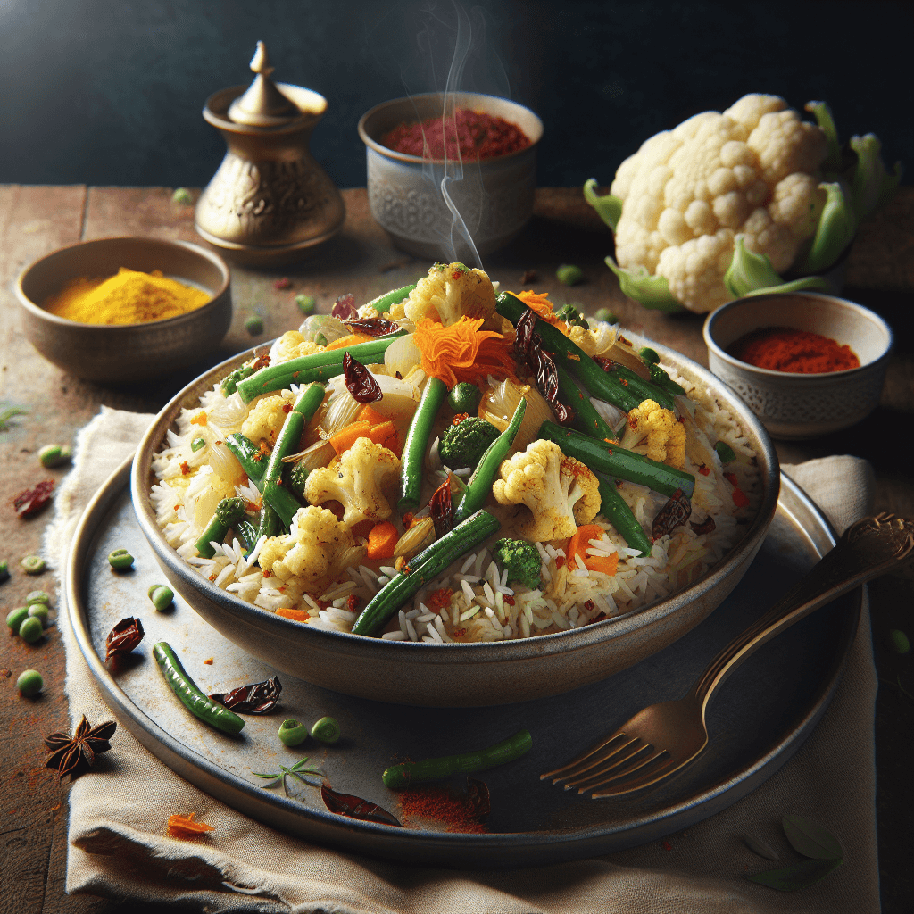 Shahi Sabzi Pulao (Royal Vegetable Pilaf) with Aromatic Basmati