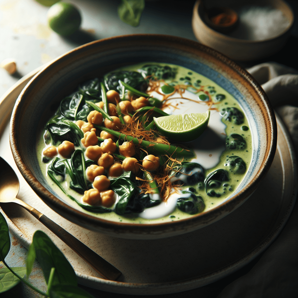 Thai Chickpea & Coconut Spinach Symphony